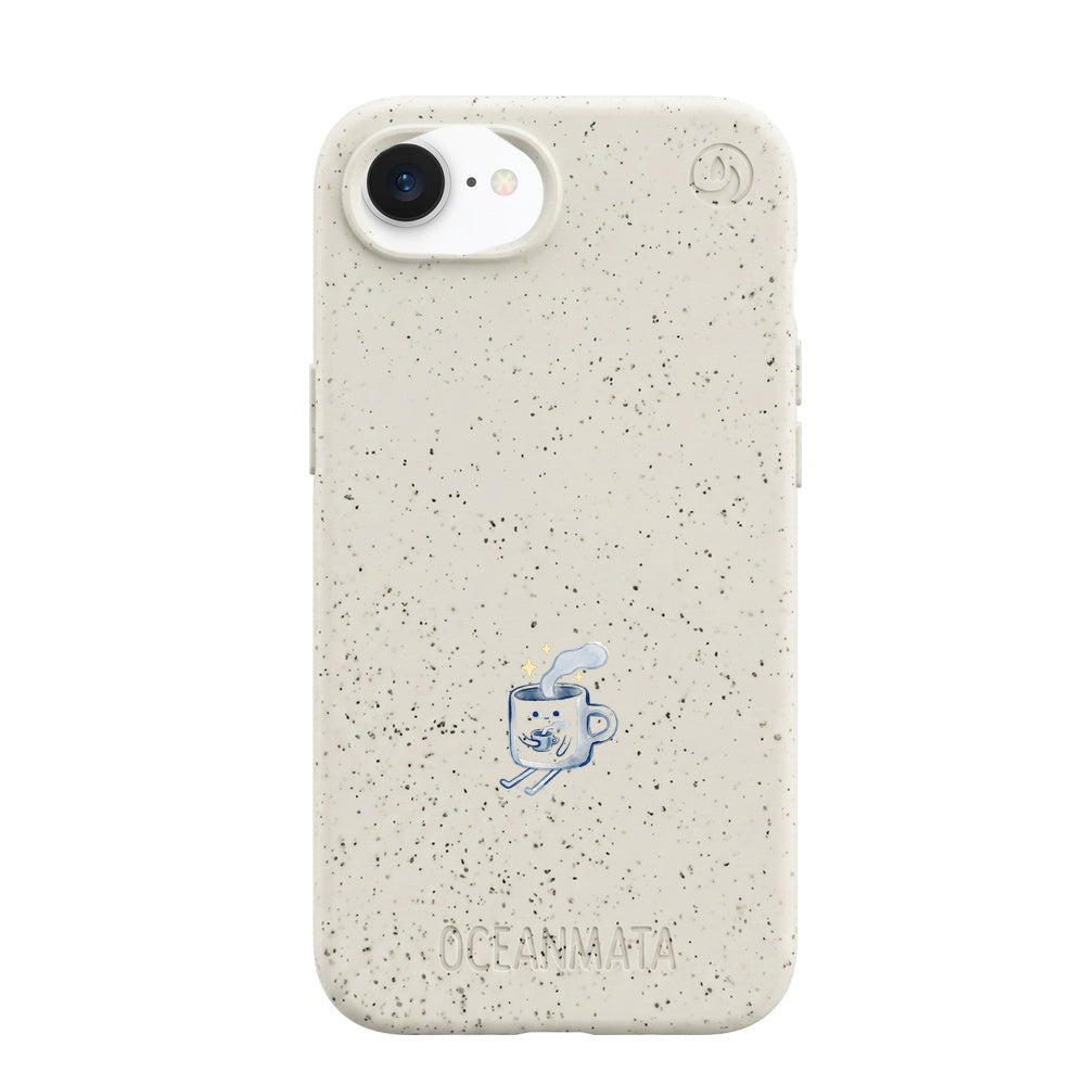 Biologisch abbaubare Handyhülle iPhone 16e Coffeelove — kompostierbar — Vorderseite