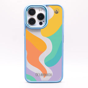 iPhone 14 pro max Hülle - bunte Wellen - "Tide Flow" - nachhaltig