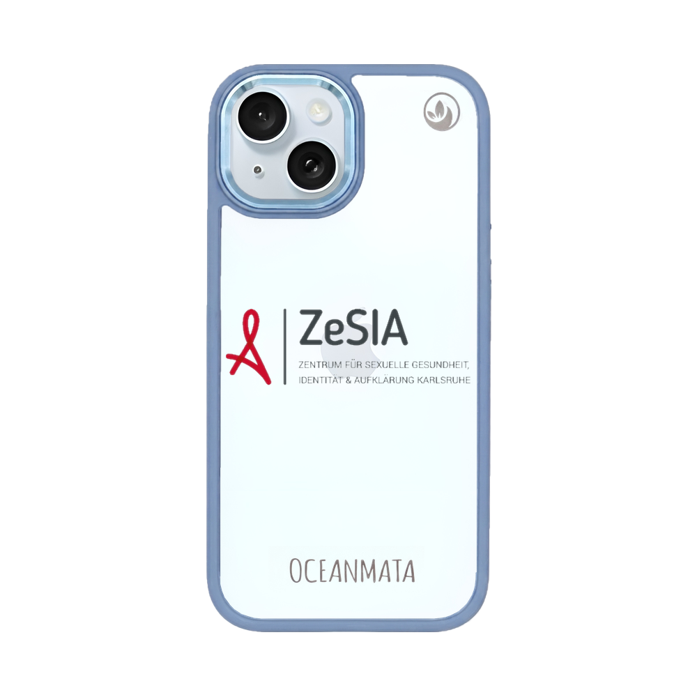 ZeSIA Karlsruhe × OceanMata Clear Case – iPhone 15 (Pattern)