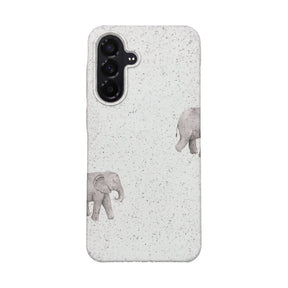 Biologisch abbaubare Handyhülle Samsung A56 Ele Fant — kompostierbar — Vorderseite