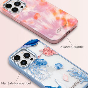 Biologisch abbaubare Handyhülle iPhone 14 pro Orcafamily — kompostierbar — Garantie & MagSafe-Kompatibilität