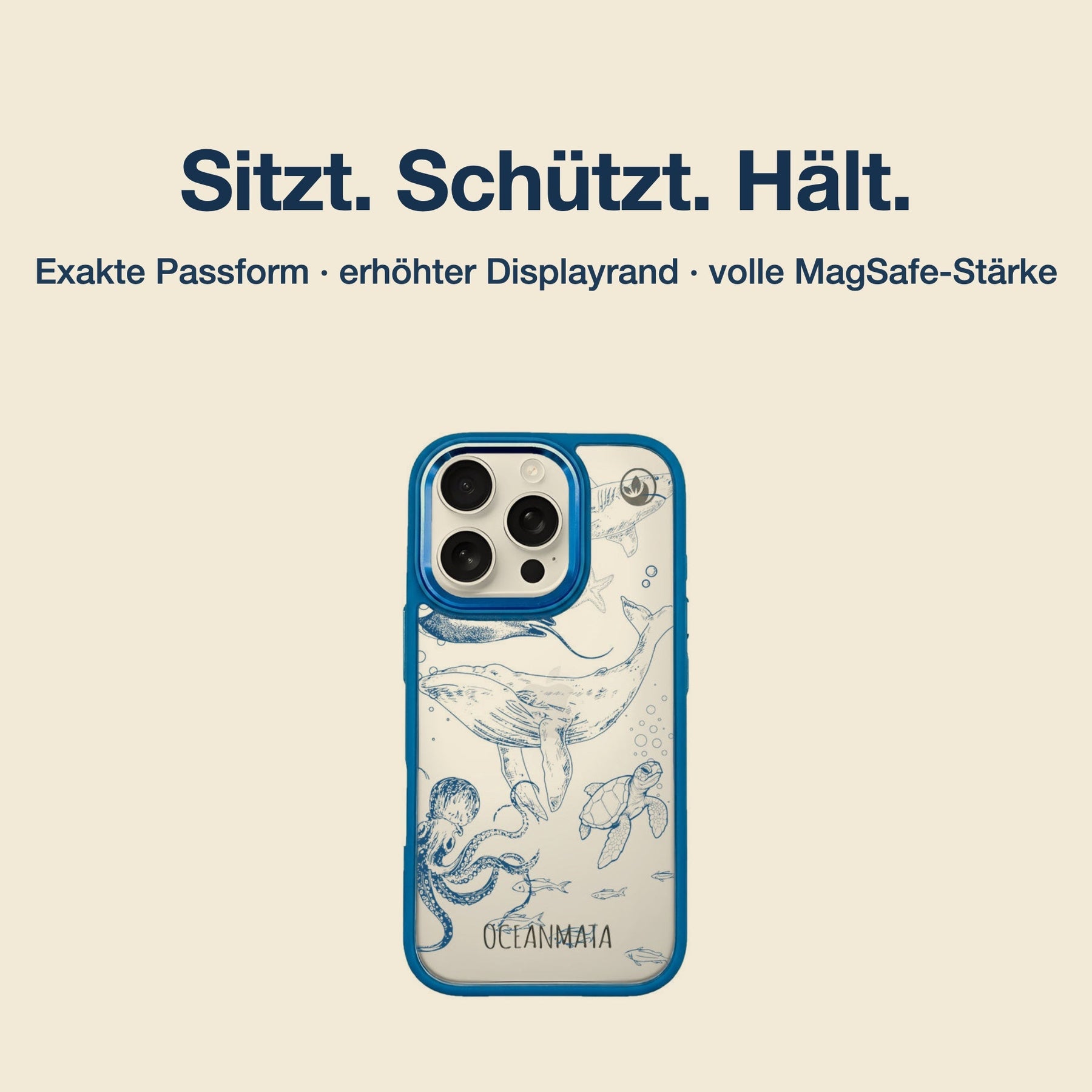 Nachhaltige Handyhülle iPhone 17 pro Otter aus Ocean Plastic — Passform & MagSafe