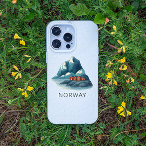 iPhone 13 pro max Hülle - Norwegen weiß - "Norway" - nachhaltig