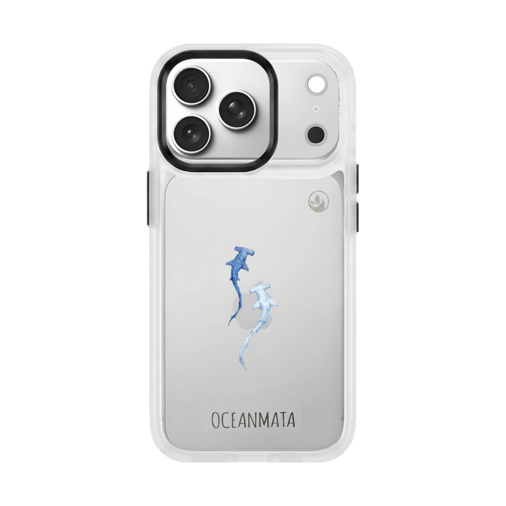 iPhone 18 Pro / 17 Pro Hülle - hai blau - "Hammerhead" - nachhaltig
