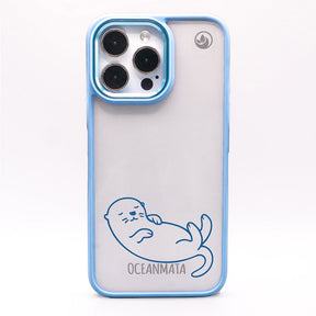 iPhone 16 pro max hoesje - Otterblauw - duurzaam
