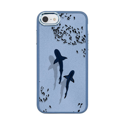iPhone SE/7/8 Case - Shark Blue - "Into the blue" sustainable