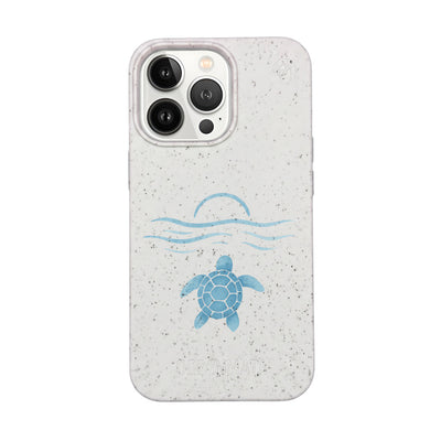 iPhone 13 Pro Max Case - White - "Into the Sun" - Sustainable