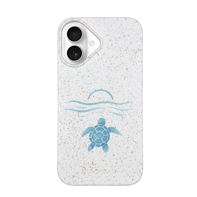 iPhone 16 Case - White - "Into the Sun" - Sustainable
