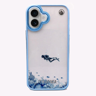 iPhone 16 Case - Diver Blue - "DeepDive" - sustainable