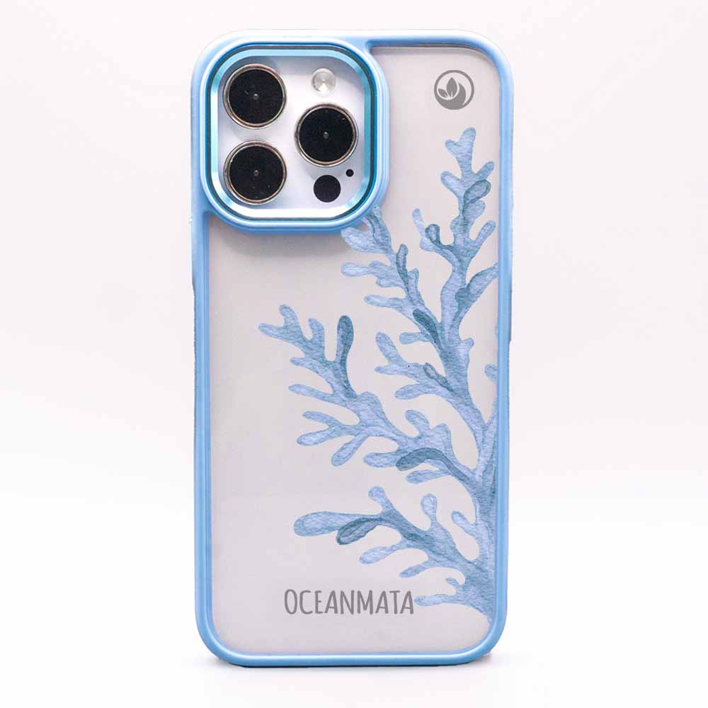 iPhone 11 Hülle - Coral blau - "CoralBlue" - nachhaltig