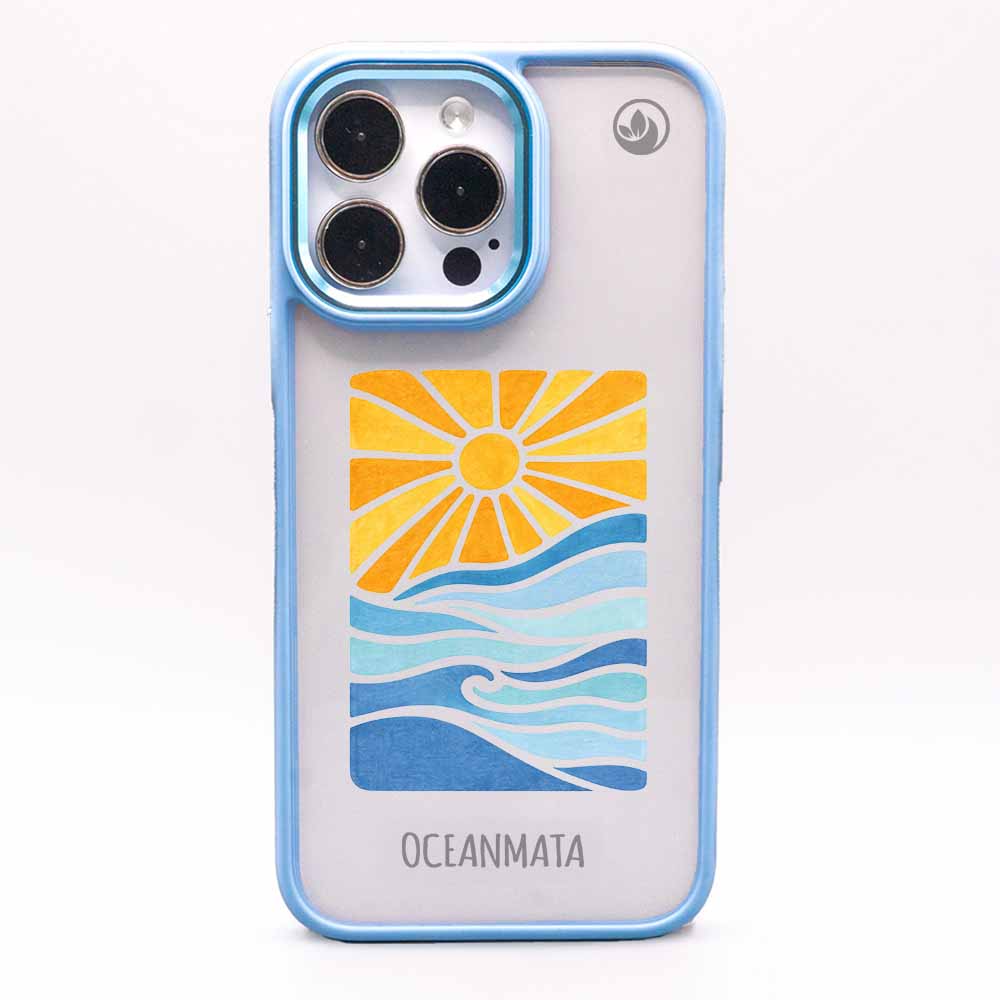 iPhone 12 pro / iPhone 12 Hülle - Meer blau - "Sun&Sea" - nachhaltig