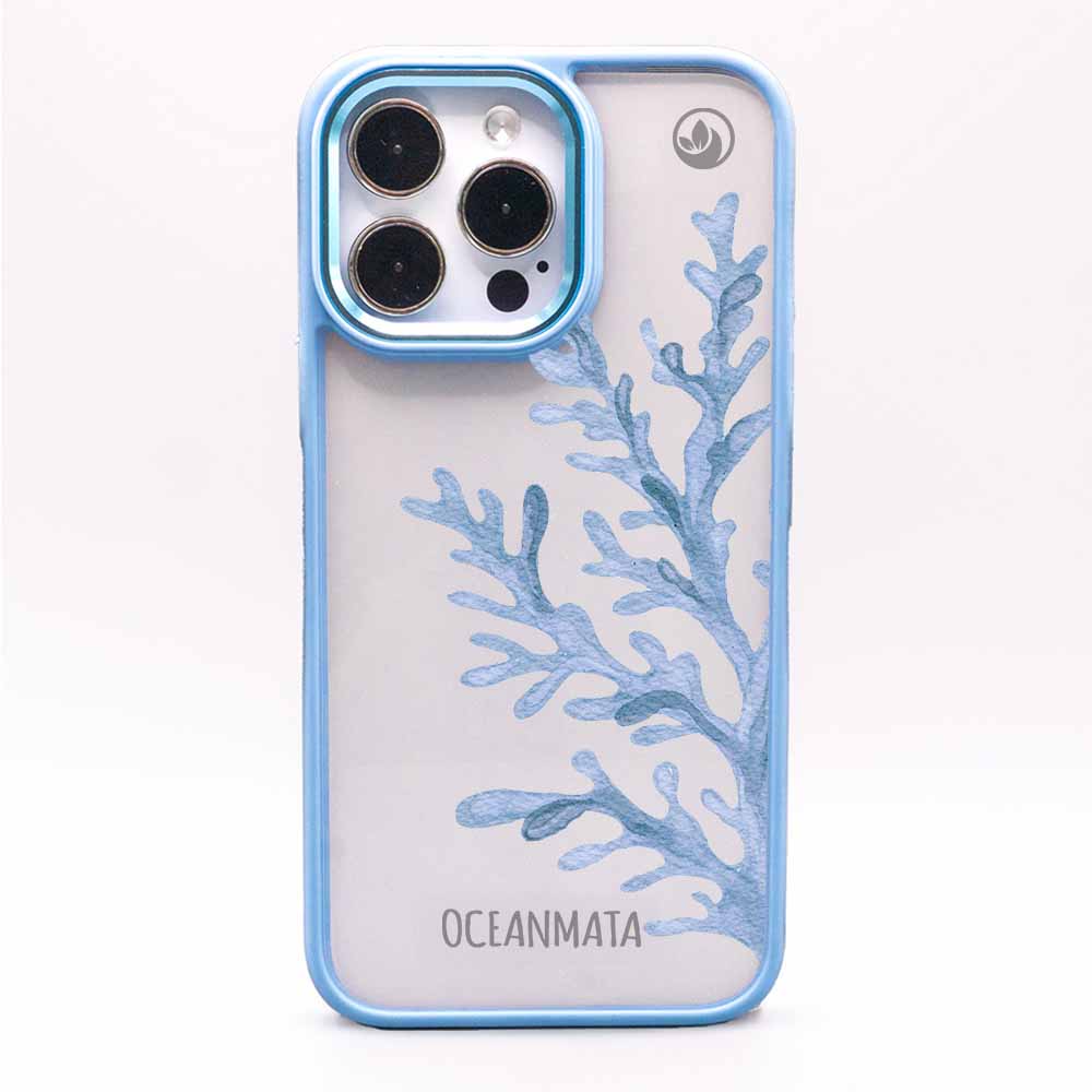 iPhone 11 Hülle - Coral blau - "CoralBlue" - nachhaltig