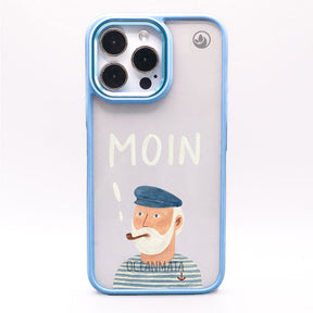 iPhone 14 pro max Hülle - Moin blau - "Ostfriese" - nachhaltig