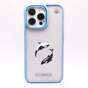 iPhone 14 pro Hülle - Orca blau - "OrcaFlow" - nachhaltig