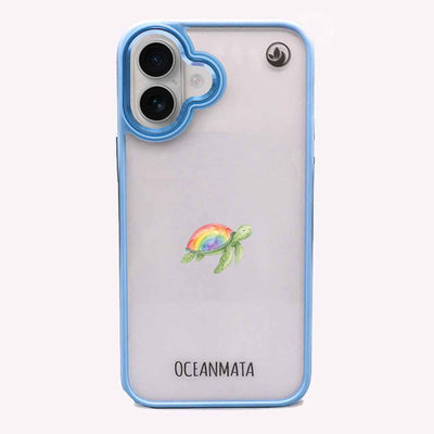 iPhone 16 Case - Turtle blue - "Queertle" - sustainable