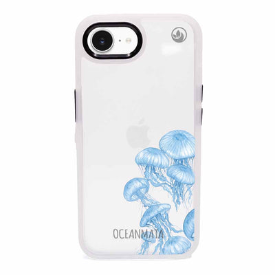 iPhone 16e Case - Jellyfish Blue - "Jellies" - sustainable