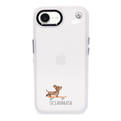 iPhone 16e Case - Skater Dog blue - "SkaterBoi" - sustainable