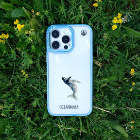 iPhone 16 Hülle - Wal blau - "Joy" - nachhaltig