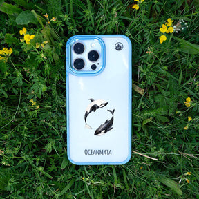 iPhone 14 pro Hülle - Orca blau - "OrcaFlow" - nachhaltig