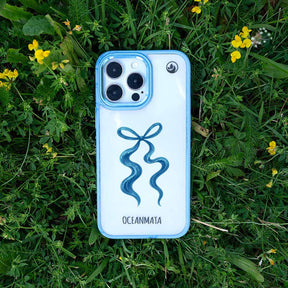 iPhone 11 Hülle - Schleife blau - "tideknot" - nachhaltig