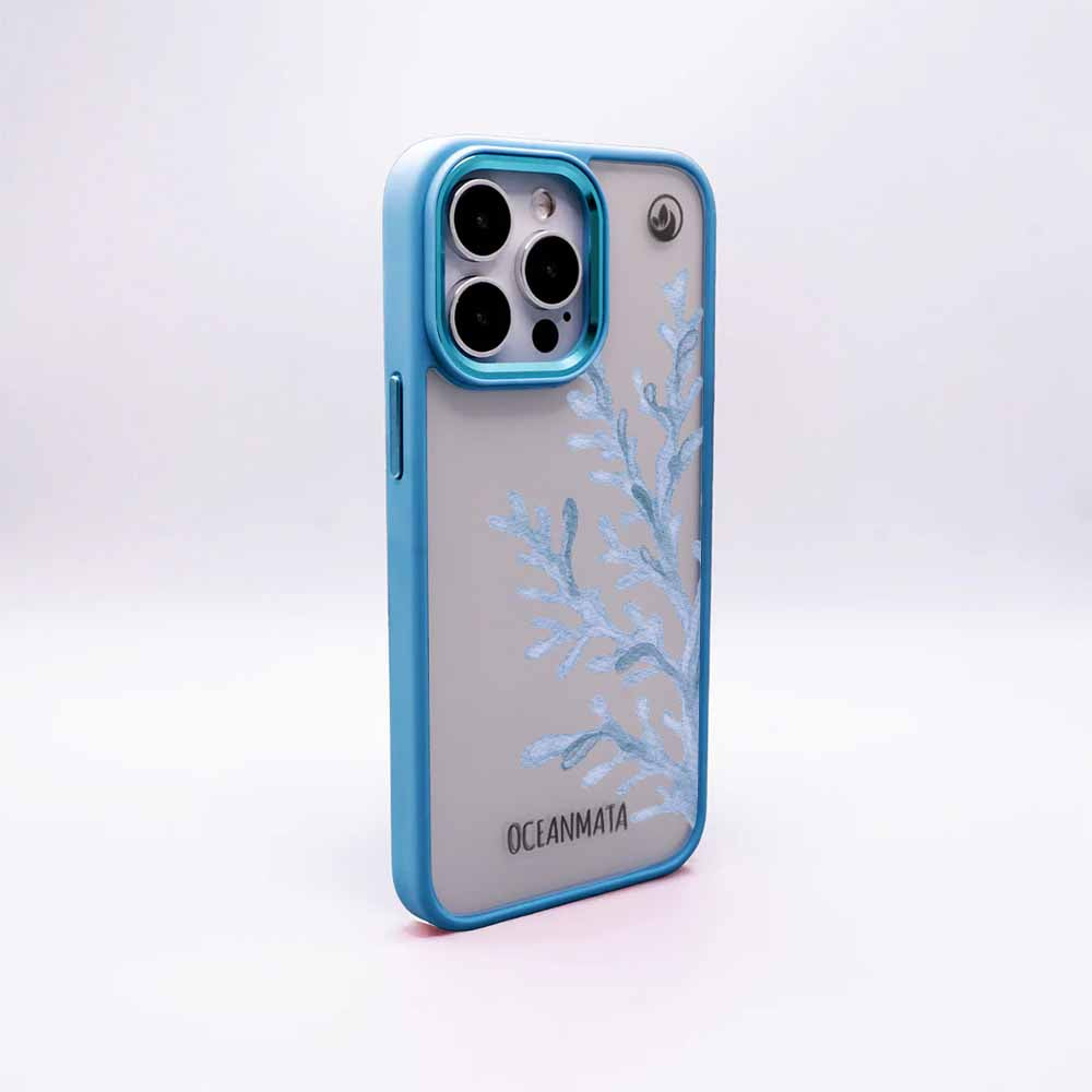 Samsung S25+ Hülle - Coral blau - "CoralBlue" - nachhaltig