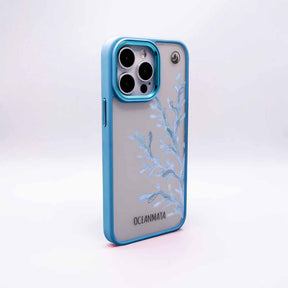 iPhone 16e Hülle - Coral blau - "CoralBlue" - nachhaltig