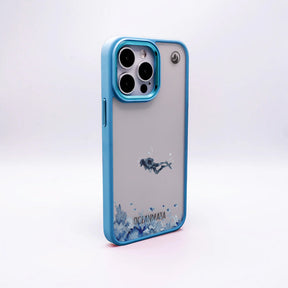 iPhone 16 Hülle - Taucher blau - "DeepDive" - nachhaltig