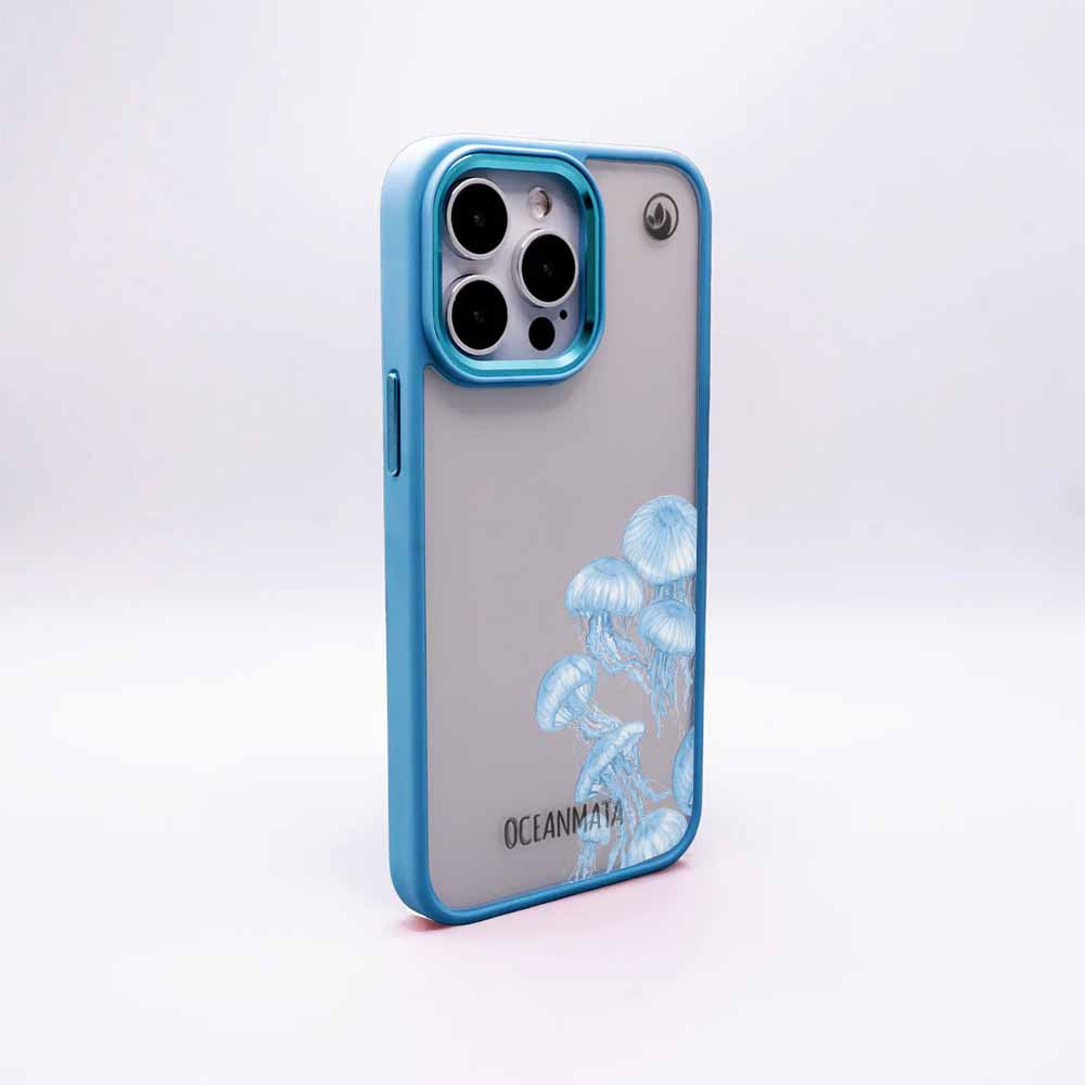 Samsung S24 Hülle -  qualle blau - "Jellies" - nachhaltig