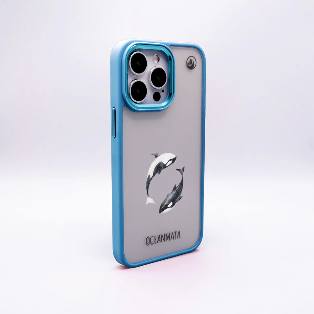 iPhone 17 pro max Hülle - Orca blau - "OrcaFlow" - nachhaltig