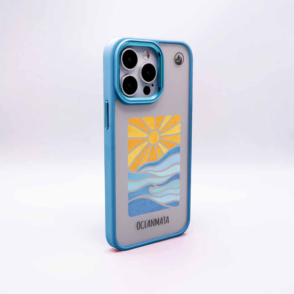 iPhone 15 pro max Hülle - Meer blau - "Sun&Sea" - nachhaltig