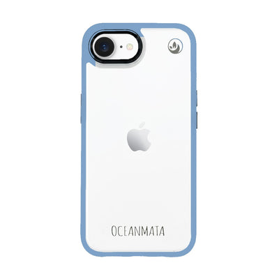 iPhone 16e/17e Hülle - durchsichtig ozeanblau - nachhaltig