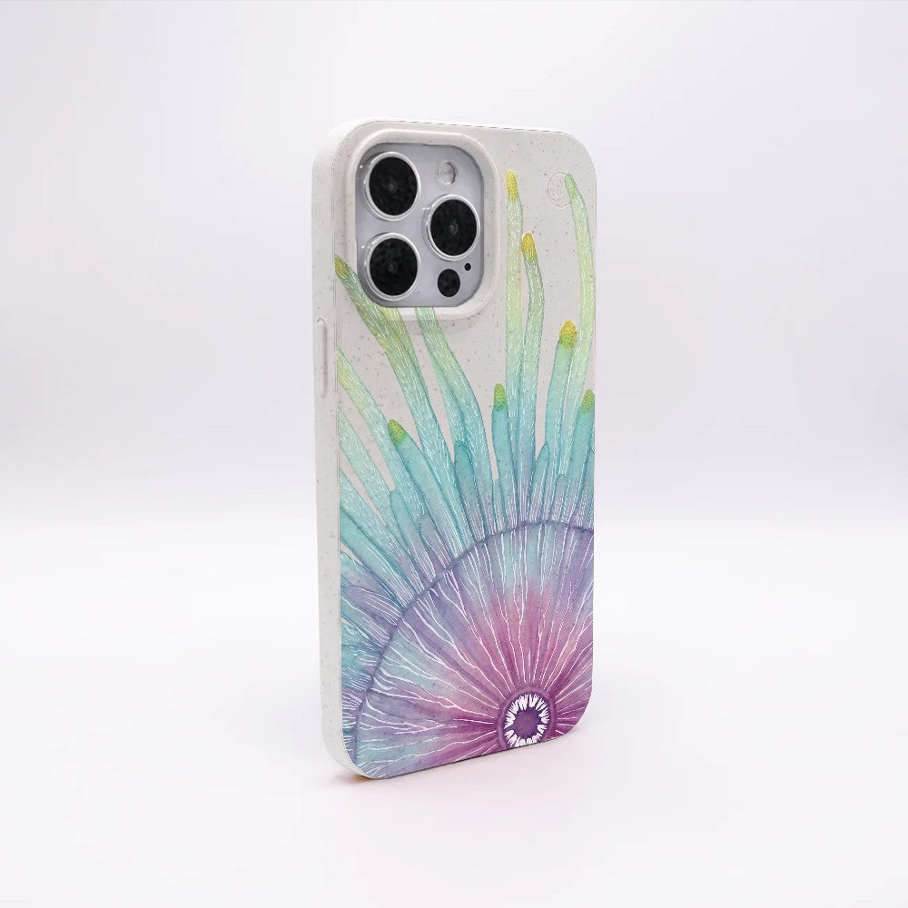 iPhone 15 Case - white - "jellybutton" - sustainable