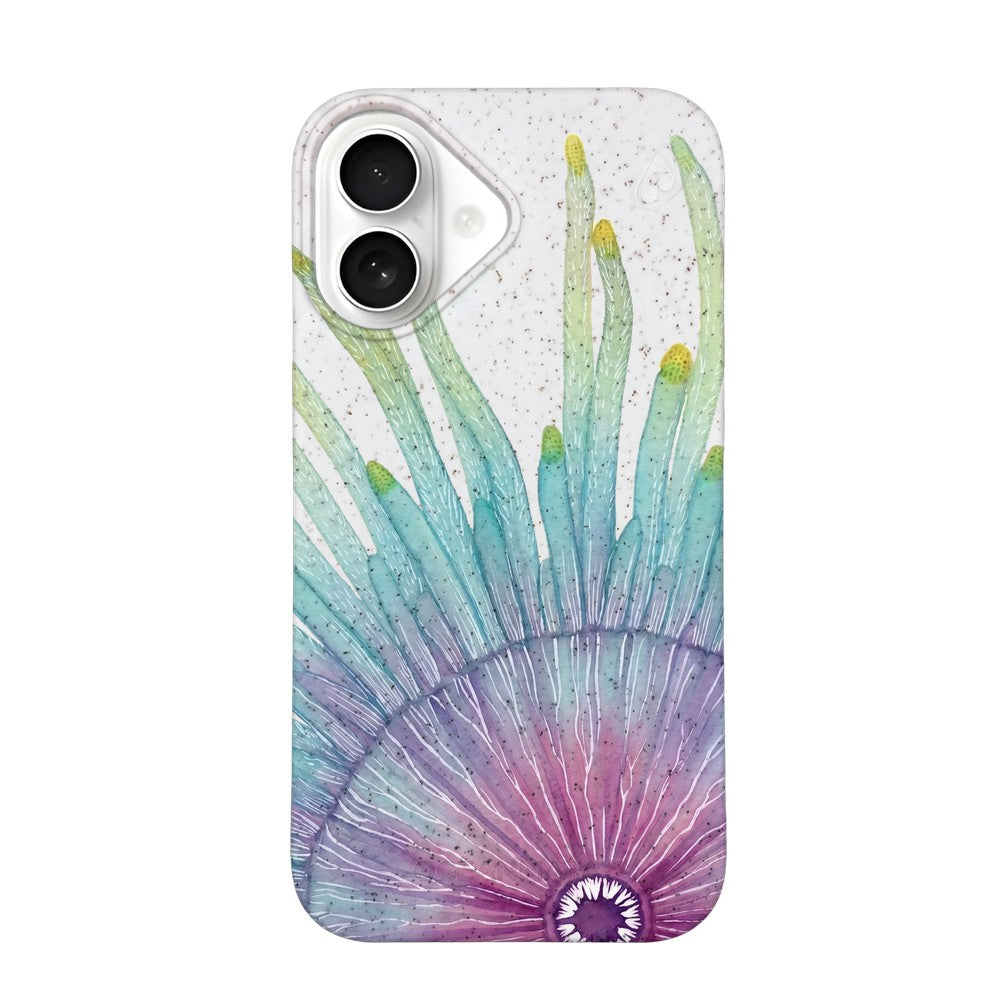 iPhone 16 Case - white - "jellybutton" - sustainable