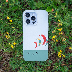 Biologisch abbaubare Handyhülle iPhone 18 Pro Max / 17 Pro Max Kitesurf — kompostierbar — Bonus