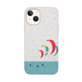 Biologisch abbaubare Handyhülle iPhone 13 mini Kitesurf — kompostierbar — Vorderseite