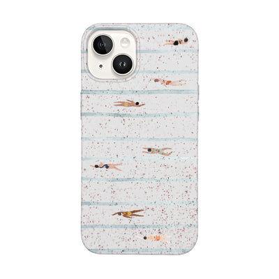 iPhone 14 Hülle - Schwimmen weiß - "lapflow" - nachhaltig