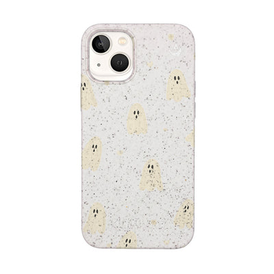 iPhone 13 mini Hülle - Geist weiß - "LittleGhost" - nachhaltig