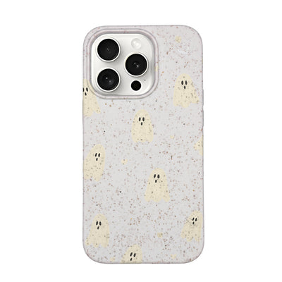 iPhone 15 Pro Case - Ghost White - "LittleGhost" - Sustainable