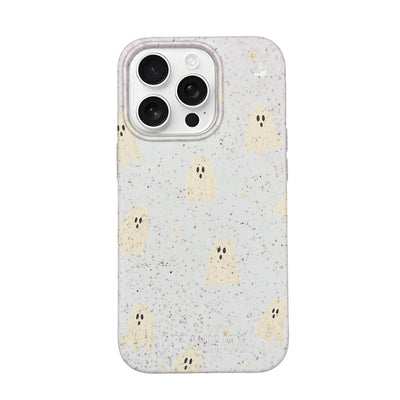 iPhone 16 Pro Case - Ghost White - "LittleGhost" - Sustainable