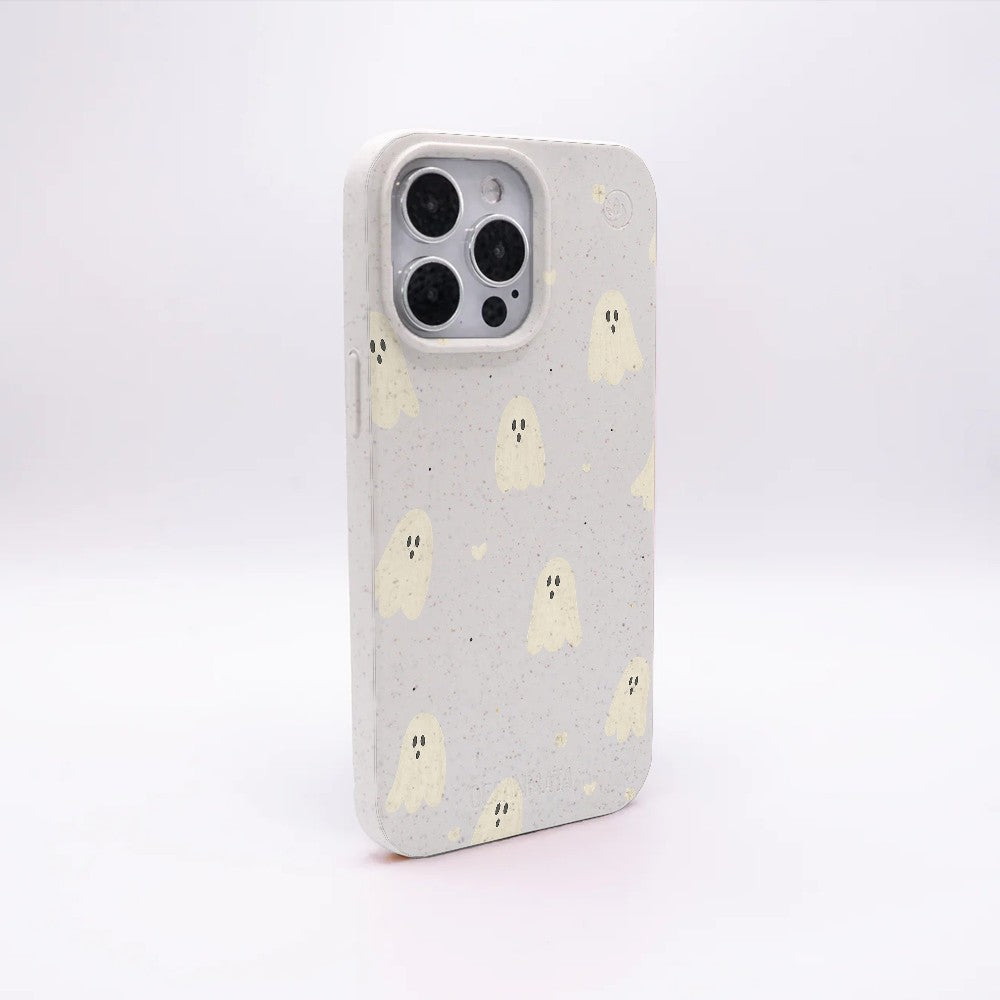 iPhone 16 Pro Max Case - Ghost White - "LittleGhost" - sustainable