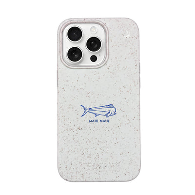 iPhone 16 pro Hülle - Fisch weiß - "MahiMahi" - nachhaltig
