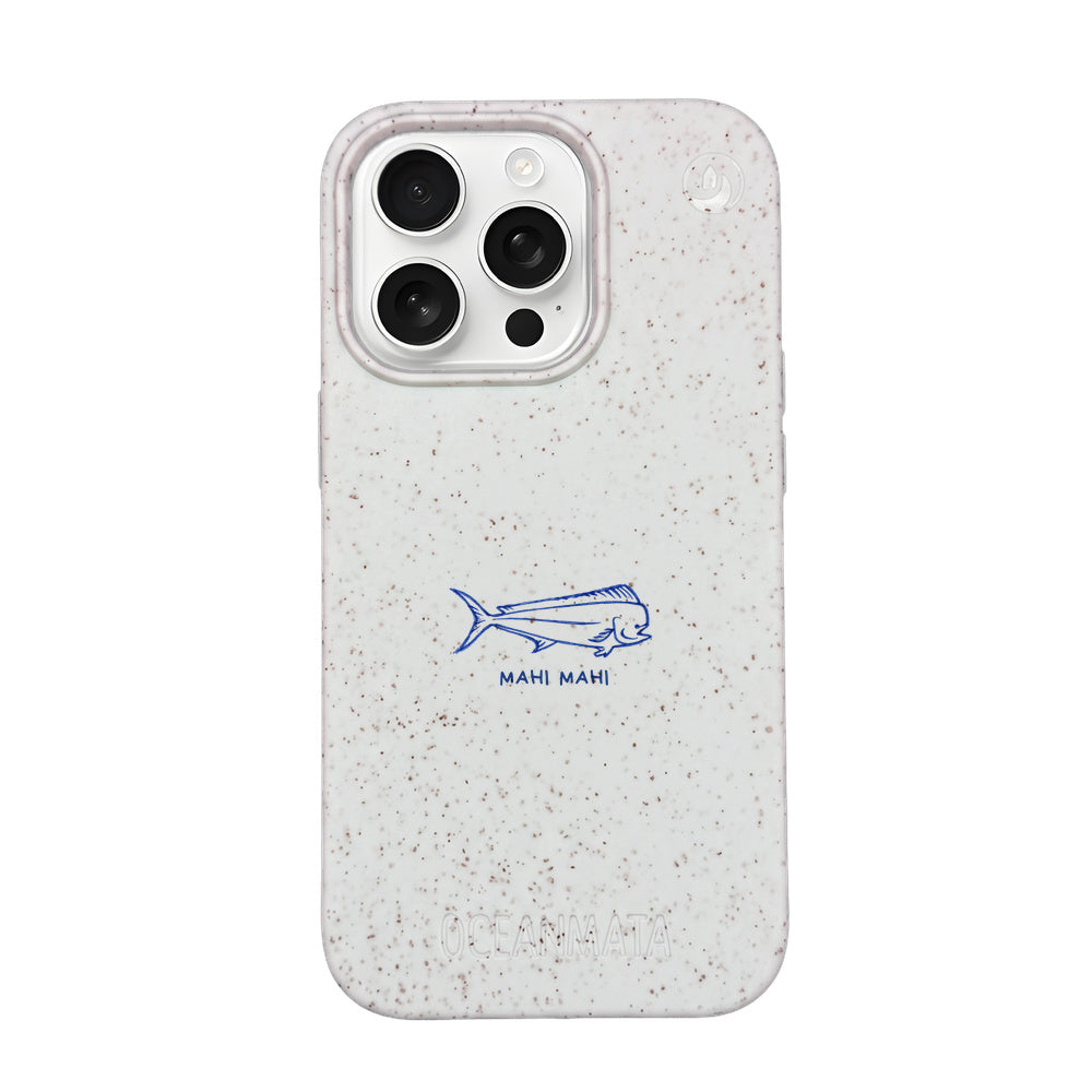 iPhone 16 Pro Max Case - Fish White - "MahiMahi" - Sustainable