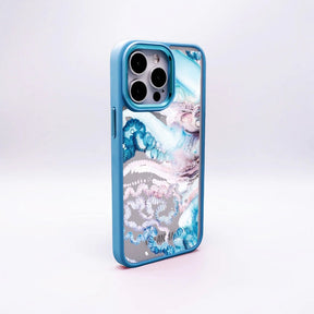 Nachhaltige Handyhülle iPhone 16 pro Menowar aus Ocean Plastic — Rückseite