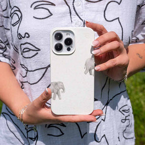 iPhone 17 Air Hülle - Elefant weiß - "Ele-Fant" - nachhaltig