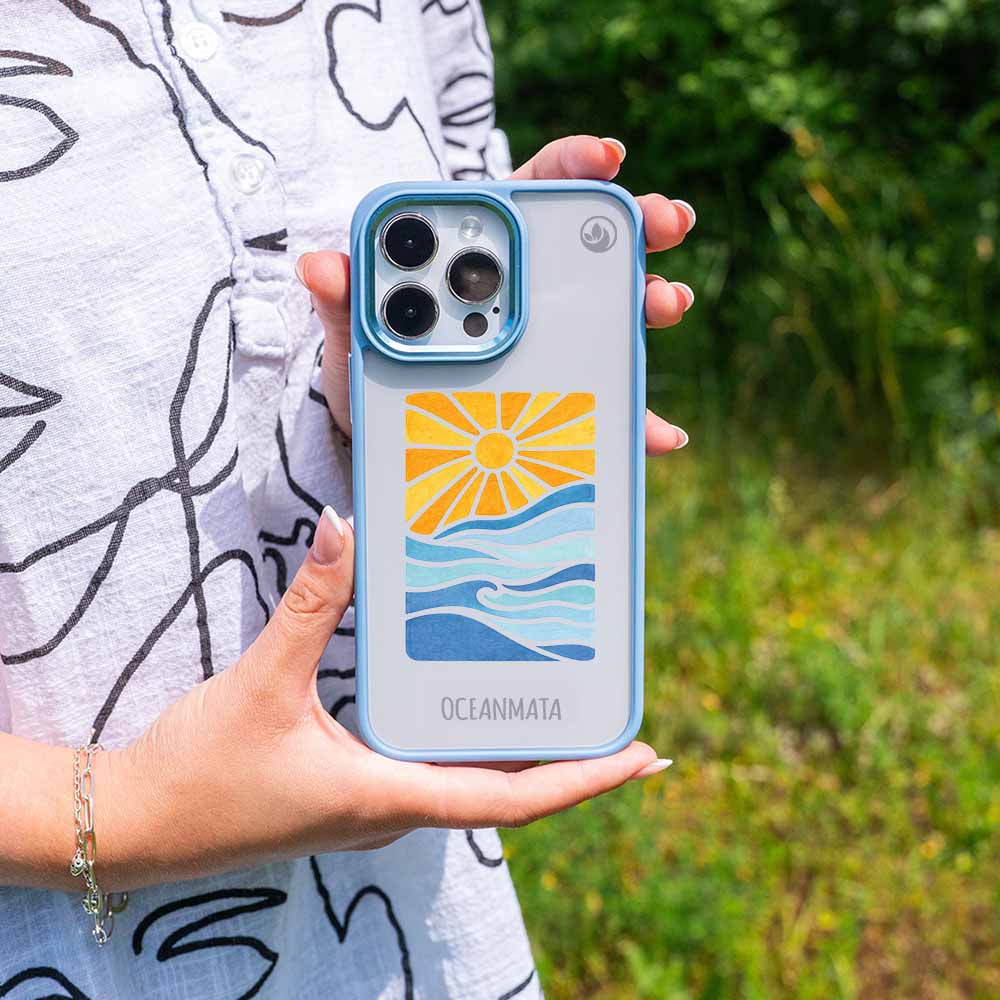 iPhone 13 pro max Hülle - Meer blau - "Sun&Sea" - nachhaltig
