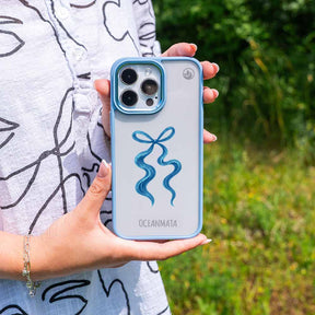 iPhone 17 pro Hülle - Schleife blau - "tideknot" - nachhaltig