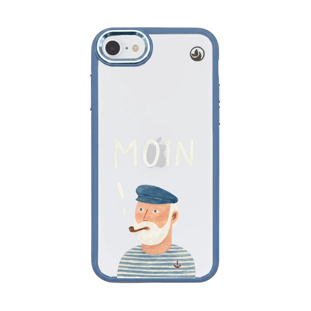 iPhone SE/7/8 Case - Moin blue - "East Frisian" - sustainable