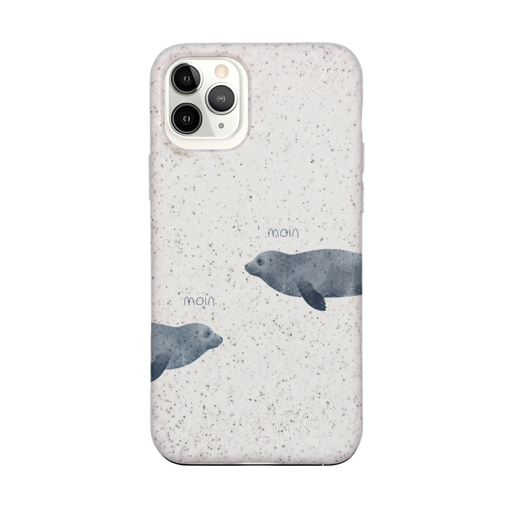 iPhone 11 Pro Case - Seal White - "mooornin" - sustainable