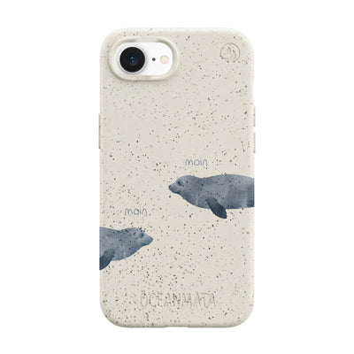 iPhone 16e Case - Seal White - "mooornin" - sustainable