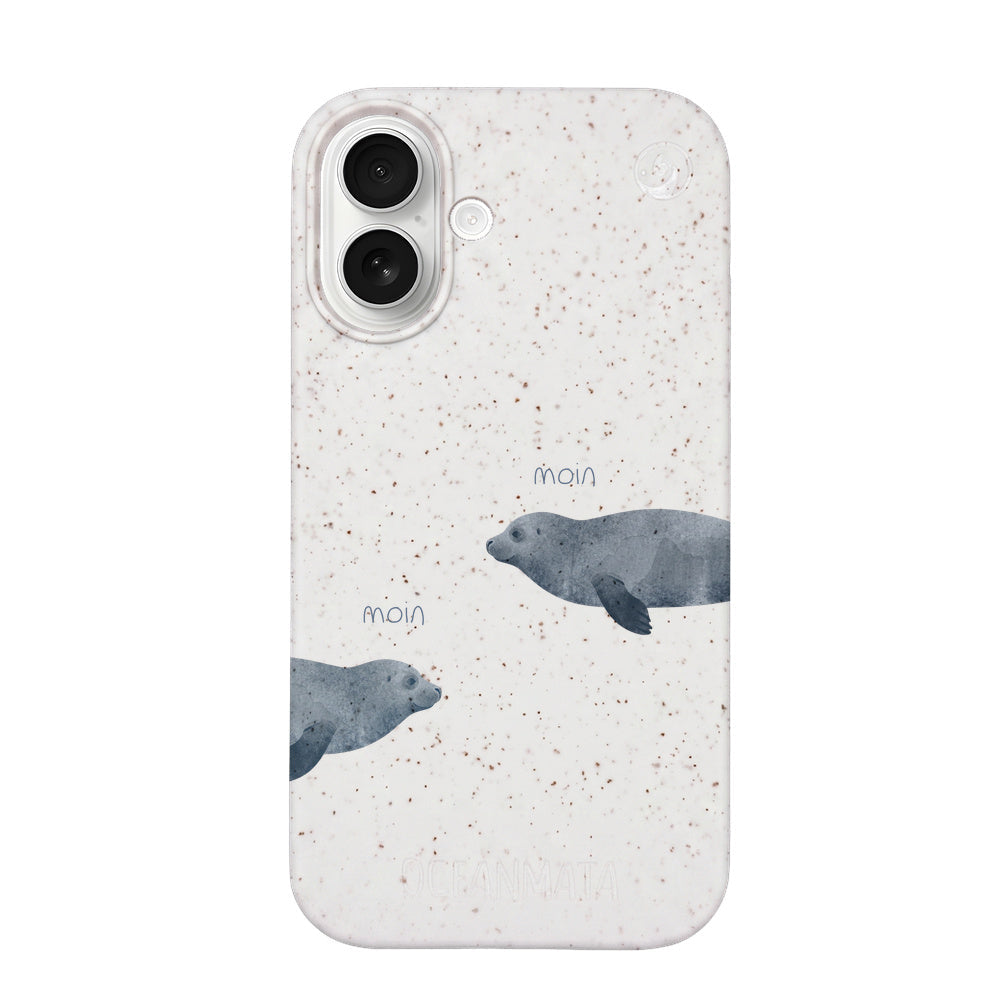 iPhone 17 Case - Seal White - "mooornin" - sustainable